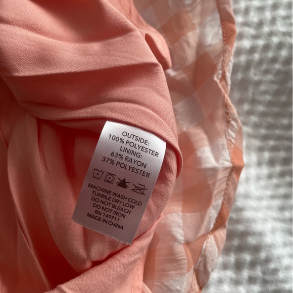 Kestan Coquette Style Baby Pink Gingham Square neck Long Sleeve Maxi Dress - Picture 13 of 15